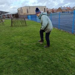 marking up the dome base