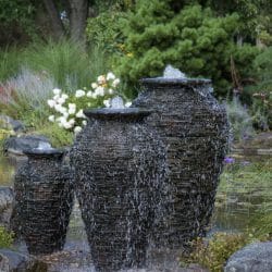 Stacked Slate Urn